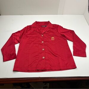 Lauren Ralph Lauren Red Pajama Top